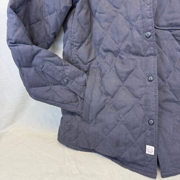 Marine Layer Decker Men’s Quilted Shacket Button Up Jacket Gray Down Size Medium - Picture 3 of 6